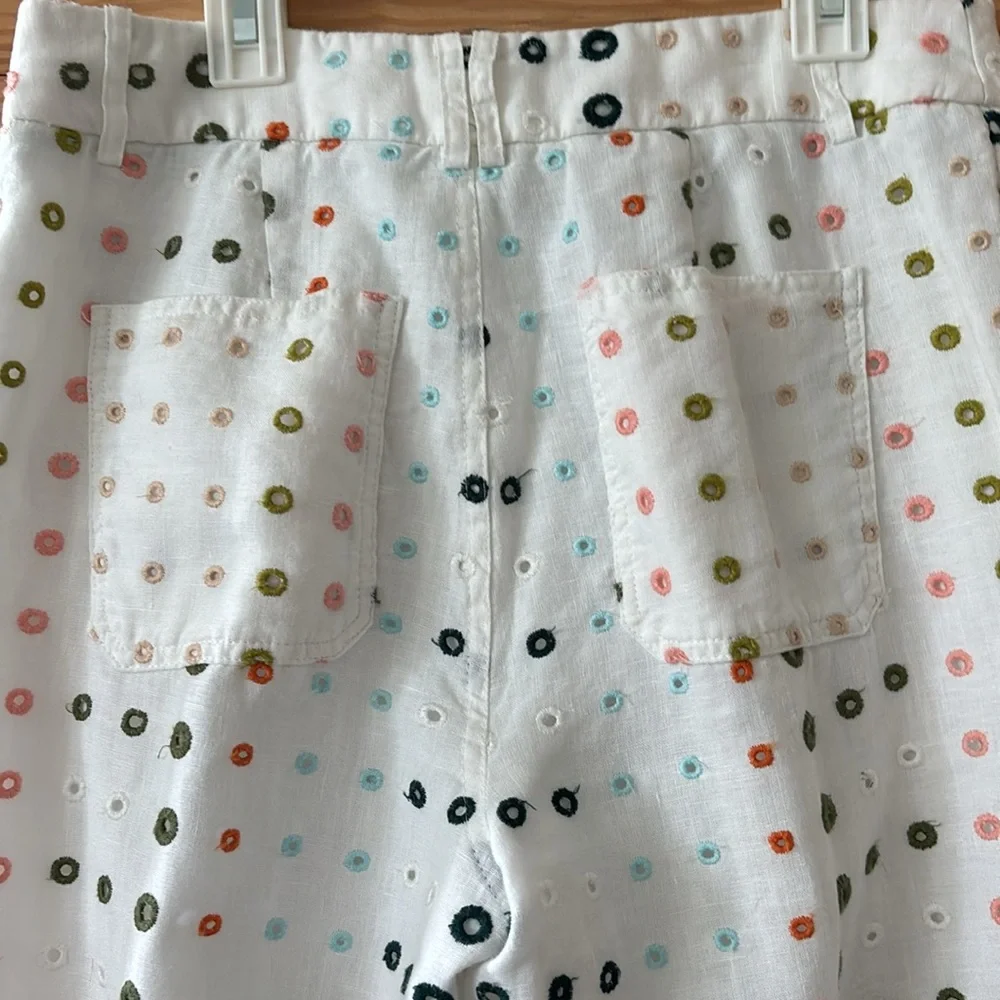 Ett:twe Anthropologie white rayon wide leg size 2 pants - Picture 7 of 7